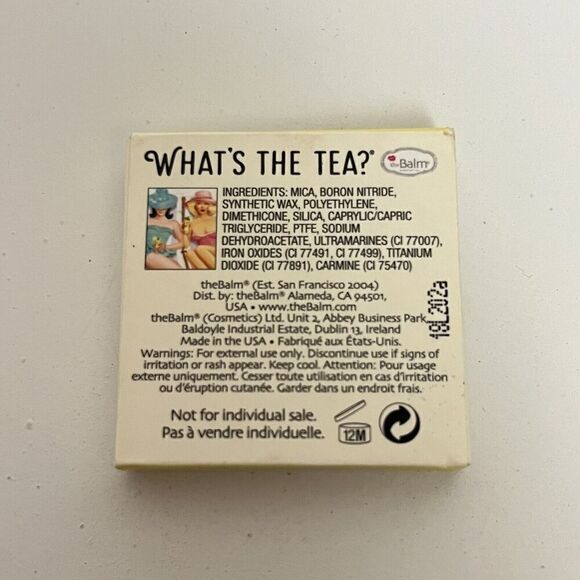 Thebalm What’s The Tea Eyeshadow Single Shade The Rundown Travel Size New - Picture 2 of 4